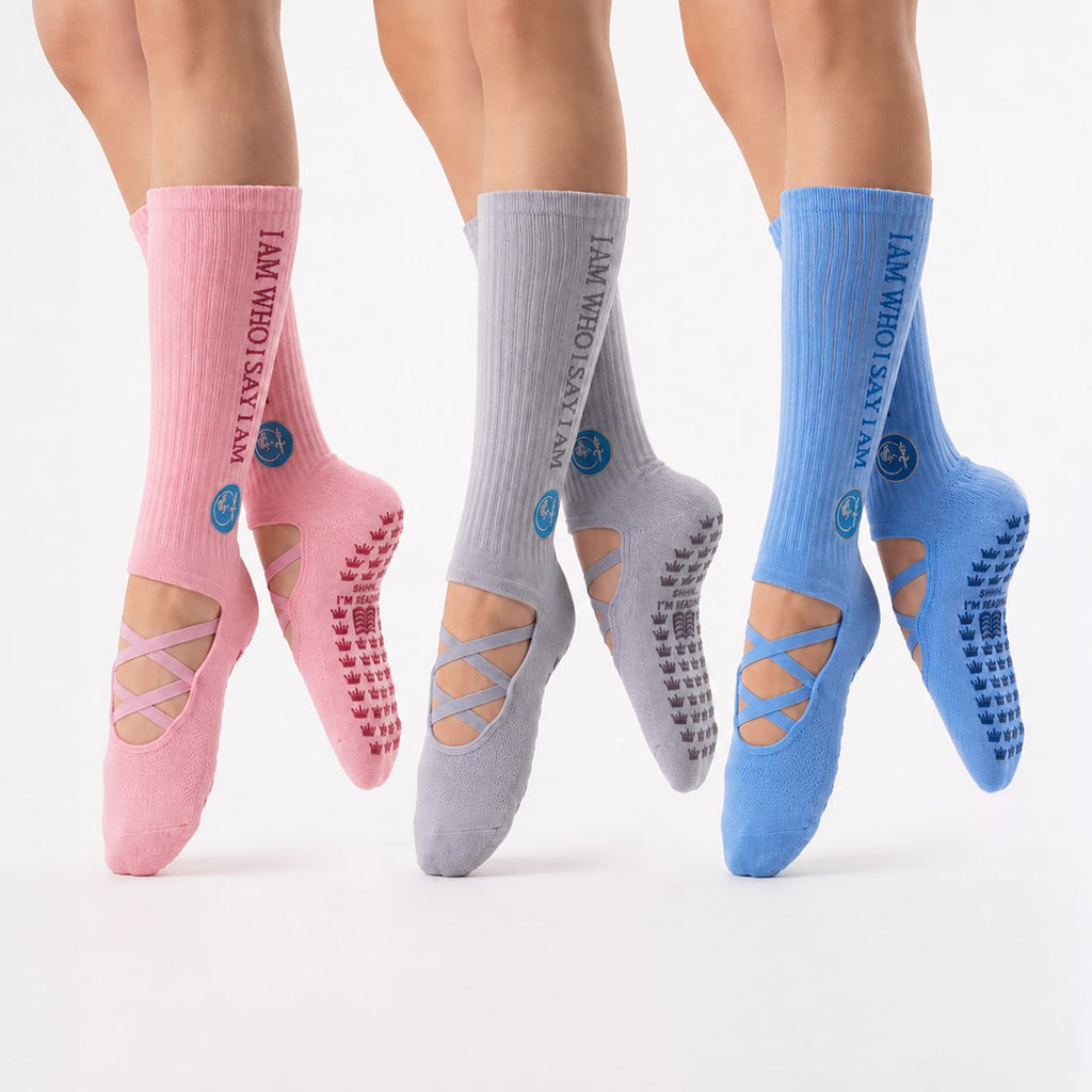 Pages & Pilates II™ Identity Grip Socks